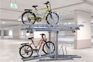 Two Tier Cycle Parking