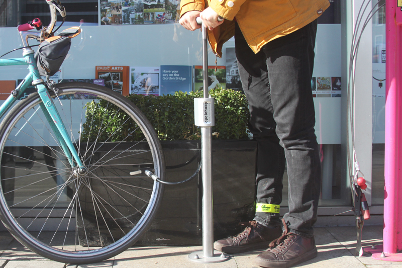 Compact Public Bike Pump