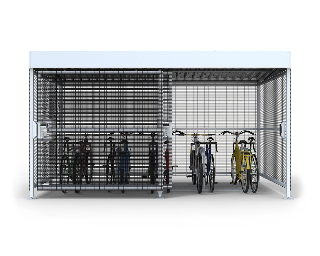 green roof cycle shelter