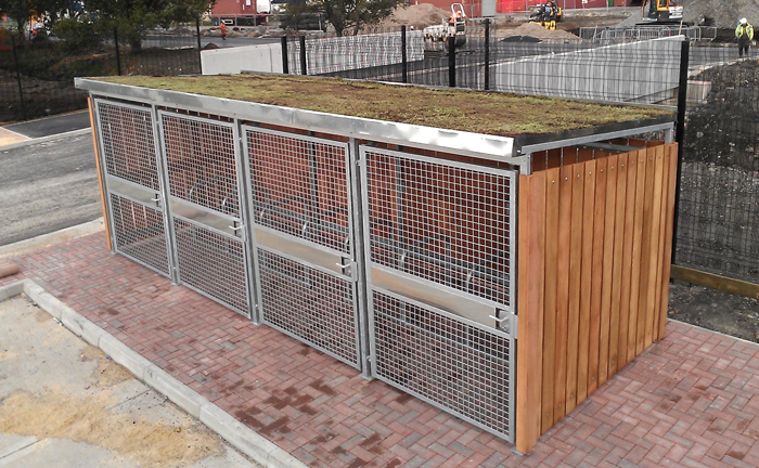Green Roof Cycle Shelter | Cyclehoop
