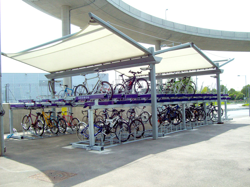 two tier cycle parking