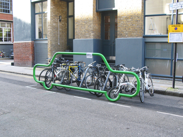 temporary bike parking