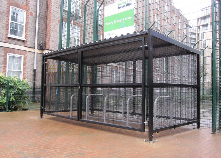 secure bike shelter